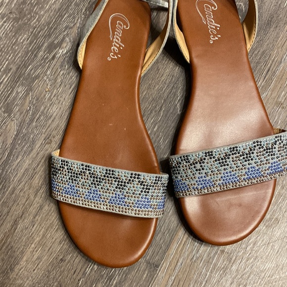 Candie’s Lace Up Sandals Size 8 - Picture 3 of 8